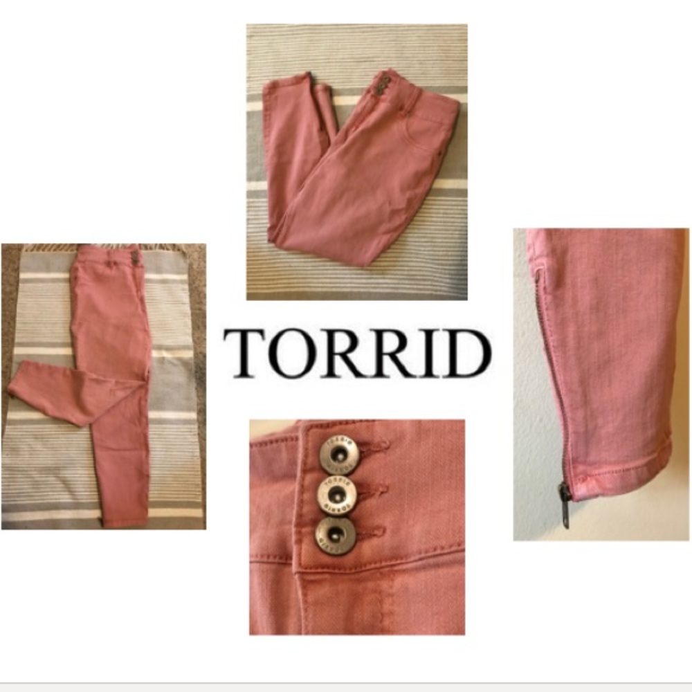 Torrid Salmon Pink Skinny Jeans